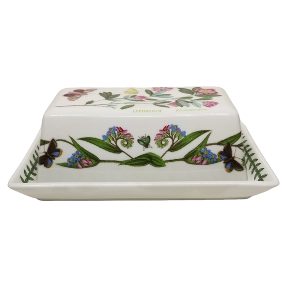 Portmeirion Other - Portmeirion Botanic Garden Lepidotum Rhododendron 1/4lbs Covered Butter Dish